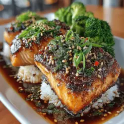 In today’s fast-paced world, preparing a healthy and delicious meal can often feel like a daunting task. However, with our Quick Teriyaki Salmon with Steamed Rice recipe, you can bring the vibrant flavors of Asian cuisine into your home kitchen in under 30 minutes. This dish not only highlights the rich taste of salmon but also incorporates a homemade teriyaki glaze that is both sweet and savory. Get ready to impress your family or guests with this quick and nutritious meal that is as visually appealing as it is satisfying.