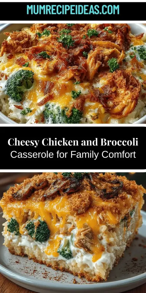 Discover the warmth and comfort of home-cooked meals with this Cheesy Goodness Chicken & Broccoli Rice Casserole. This family-friendly dish brings together tender chicken, vibrant broccoli, and creamy cheese for a deliciously satisfying experience. Perfect for busy weeknights or meal prepping, it’s a breeze to make and caters to picky eaters. With simple ingredients and easy prep, this casserole is sure to become a beloved favorite at your dining table. Enjoy a hearty meal that’s nutritious, versatile, and downright irresistible!