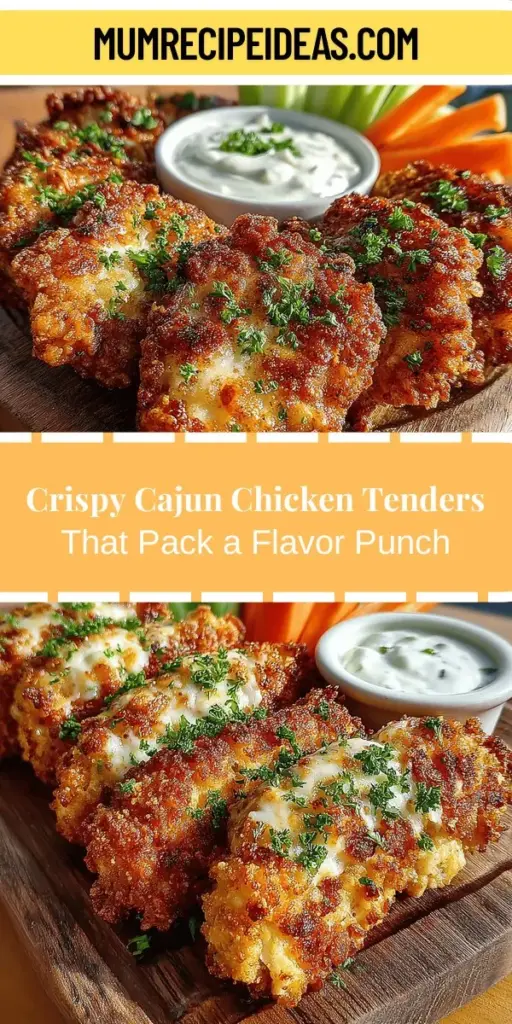 Discover the delicious world of Crispy Cajun Chicken Tenders, a perfect blend of crunch and spice. This recipe lets you customize the seasoning to match your taste, making it ideal for any occasion from family dinners to game day. The key lies in the marination with buttermilk, which ensures tender meat, and a crispy coating that packs a flavorful punch. Try them fried or baked for a healthier twist, and don’t forget to pair them with your favorite dipping sauces for a satisfying meal. Enjoy the bold flavors of Cajun cuisine right at home!