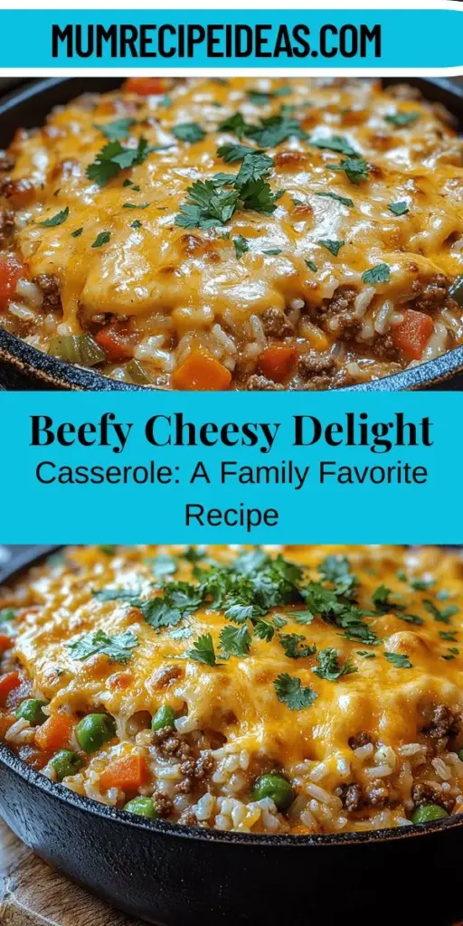 Indulge in the comfort of Beefy Cheesy Delight Casserole, a heartwarming dish that blends savory ground beef, creamy cheddar, and colorful vegetables into a satisfying meal. Perfect for family dinners or potlucks, this easy-to-make casserole layers flavors and textures for a delicious experience. Learn about each ingredient's role, discover preparation tips, and enjoy serving suggestions that will elevate your dining experience. Make this casserole a staple in your home and gather everyone around the table for a truly enjoyable meal.