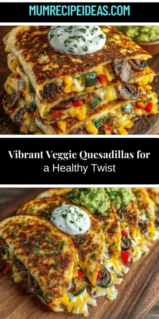 Discover the vibrant world of Colorful Veggie Delight Quesadillas, a delicious meal that celebrates fresh produce and healthy eating. Packed with seasonal veggies like bell peppers, spinach, and zucchini, these quesadillas are not only visually appealing but also rich in nutrients. Perfect for lunch, dinner, or a quick snack, they can easily be customized to fit various dietary needs, including vegetarian and gluten-free options. Get ready to savor a dish that’s as nutritious as it is mouthwatering!
