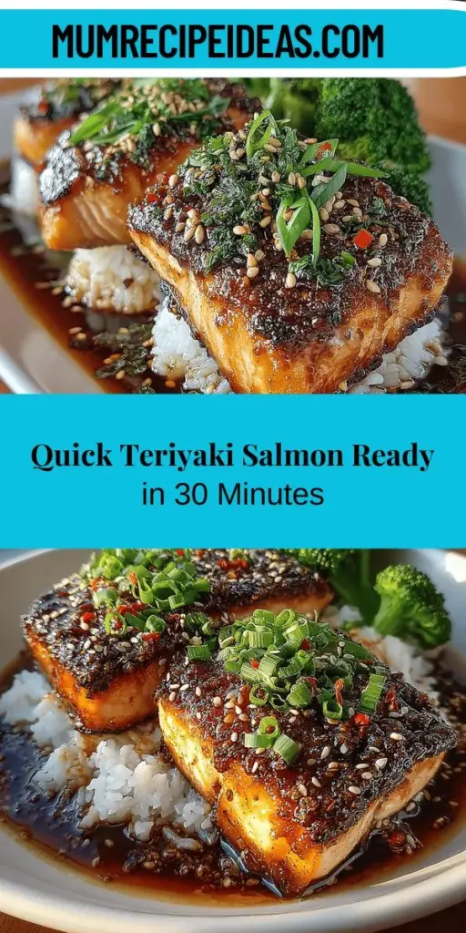 Looking for a quick, healthy dinner idea? Try this Quick Teriyaki Salmon with Steamed Rice that can be made in under 30 minutes! This simple yet flavorful dish showcases the rich taste of salmon with a homemade teriyaki glaze that's perfectly sweet and savory. Loaded with omega-3 fatty acids and essential nutrients, it's a nutritious option the whole family will love. Impress your guests or enjoy a delicious meal at home without the fuss. Get ready to delight your taste buds!