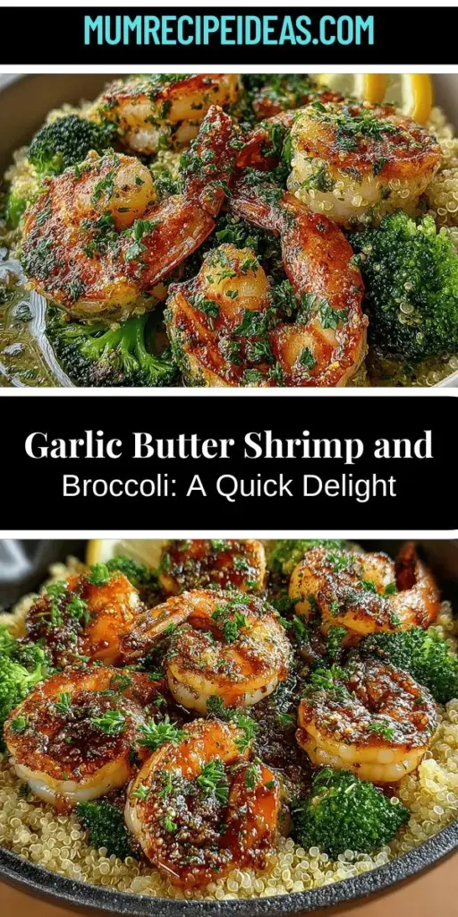 Looking for a quick and nutritious meal? Try Skillet Garlic Butter Shrimp and Broccoli Delight! This flavorful dish features succulent shrimp and vibrant broccoli tossed in a rich garlic butter sauce. Perfect for weeknight dinners or entertaining guests, it’s not only delicious but also packed with protein and essential nutrients. With easy preparation in under 10 minutes, you can create a satisfying and healthy meal that impresses every time. Enjoy the balance of taste and nutrition!