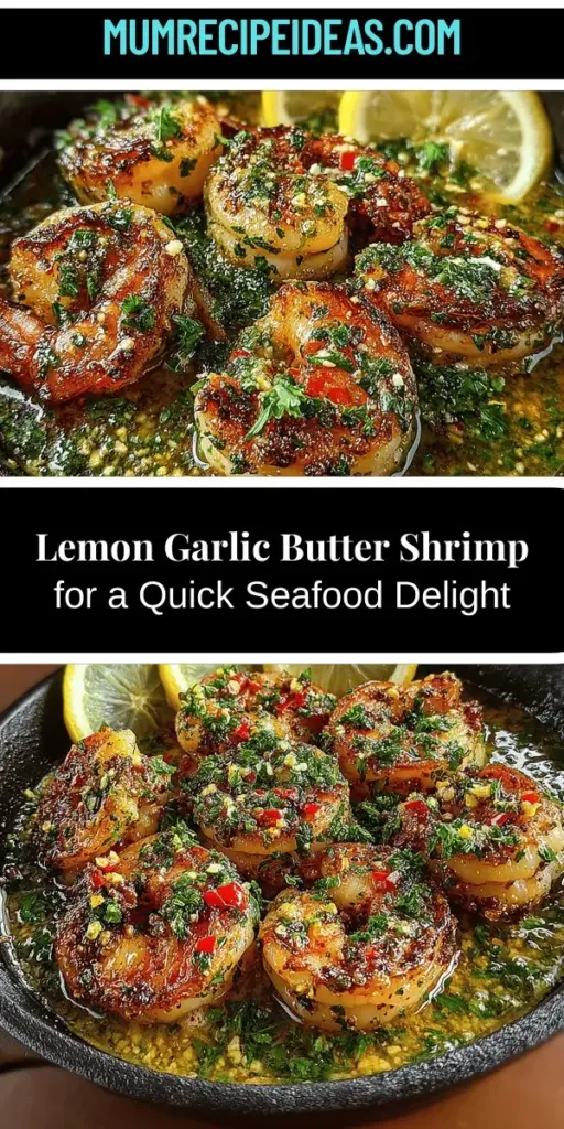 Discover a delightful seafood experience with Zesty Skillet Lemon Garlic Butter Shrimp! This vibrant recipe combines the rich flavors of garlic, butter, and zesty lemon with tender shrimp for a dish that's both delicious and simple to prepare. Perfect for busy weeknights or elegant dinners, it's a quick meal that impresses. Learn how high-quality ingredients transform each bite into a gourmet treat, and enjoy the nutritional benefits of shrimp in this flavorful dish.