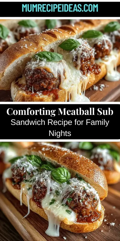 Indulge in the comforting taste of homestyle meatball and marinara sub sandwiches, a classic American favorite. This recipe combines savory homemade meatballs with tangy marinara sauce, all nestled in a warm, toasted sub roll. Perfect for busy weeknights or casual gatherings, these sandwiches not only deliver on flavor but also create cherished moments around the dinner table. Discover the joy of cooking and sharing this delicious dish with family and friends!